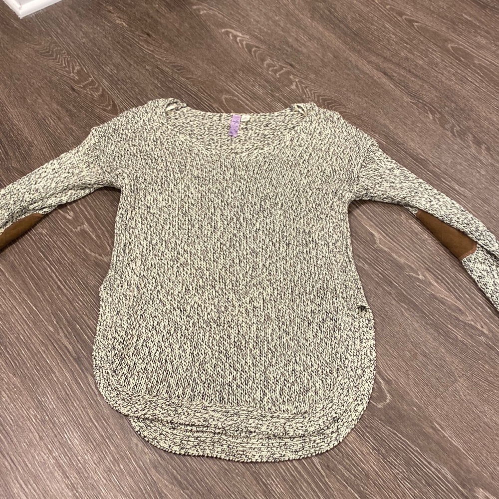 black and white sweater